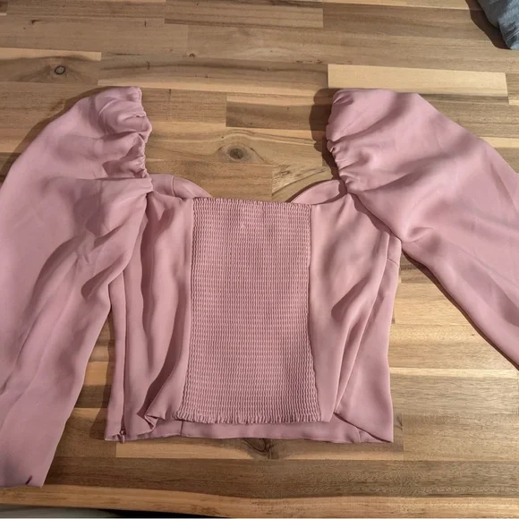 Wilfred Blush Pink Off-Shoulder Top - Picture 3 of 3